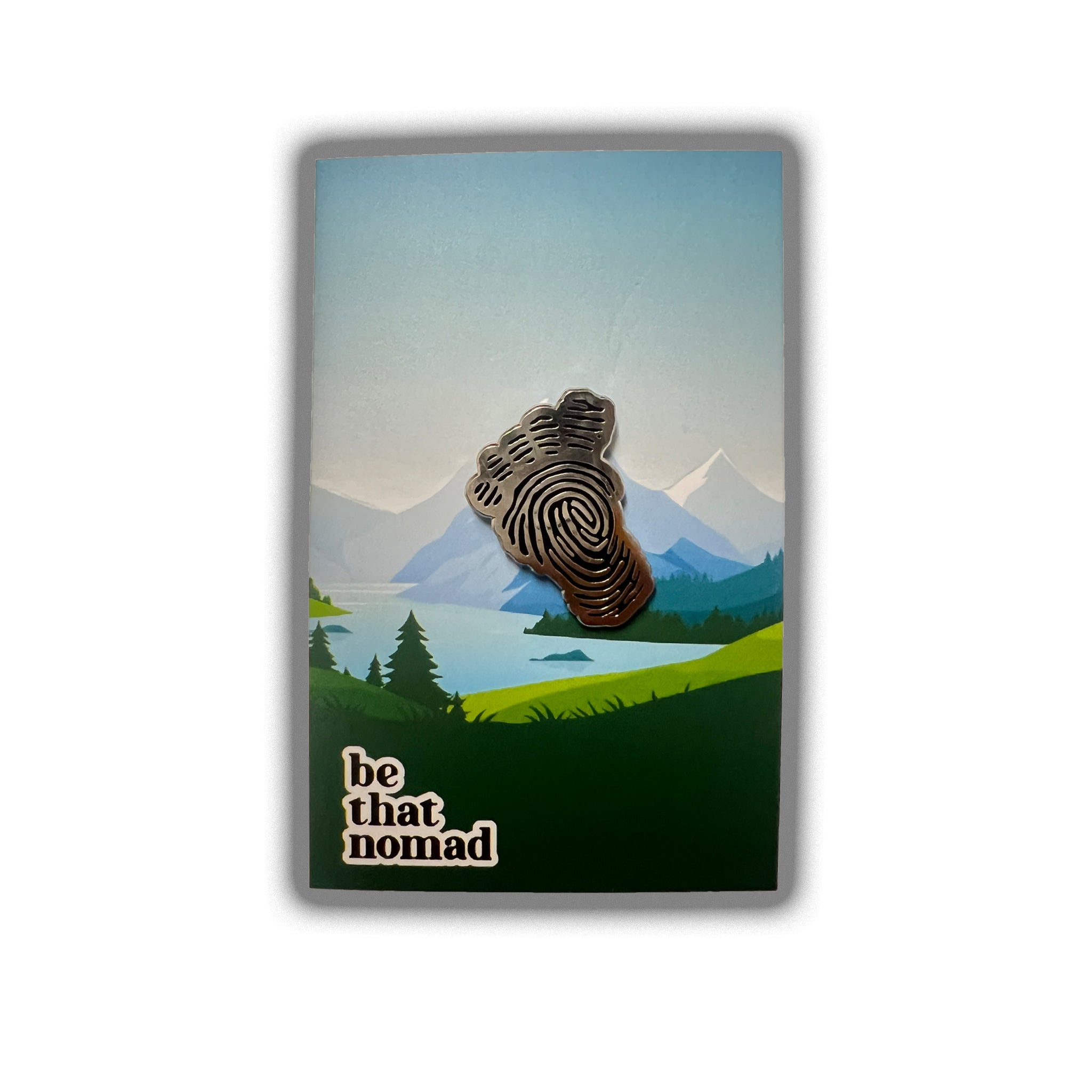 Nomad foot hard enamel pin badge